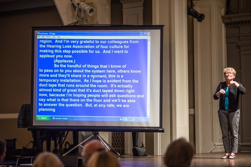 Signer and CART at Town Hall