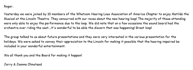 note from Jerry and Joanna